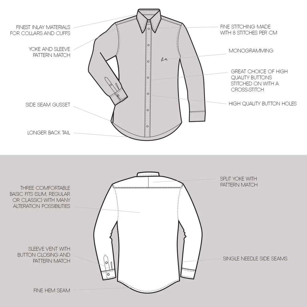 Made to measure shirts for men – Hemingway-Tailors