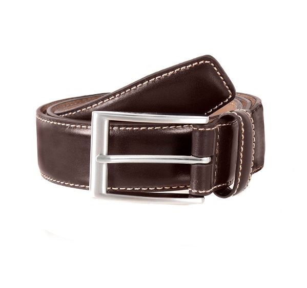 Mens Dents Brown Full Grain Leather Belt