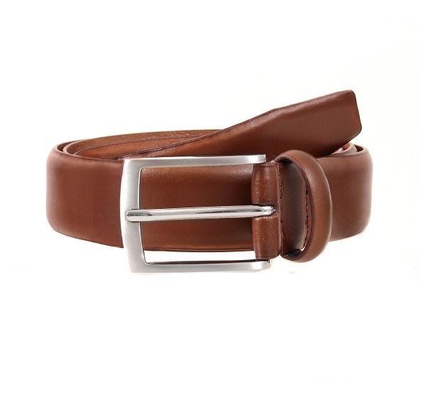 Mens Dents Tan Plain Leather Belt