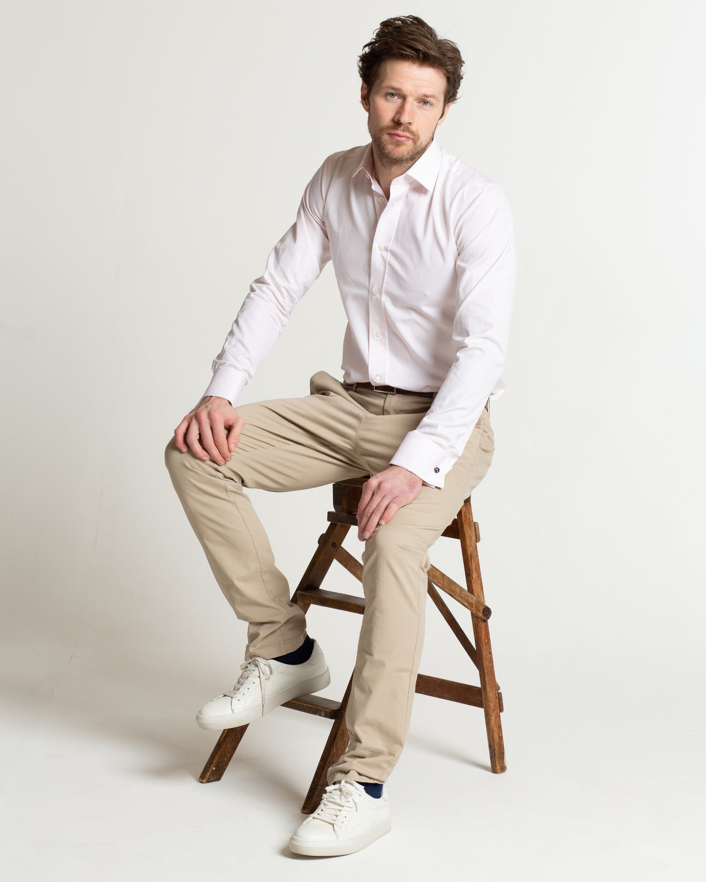 
                  
                    Slim Fit Men's Plain Pink Shirt
                  
                