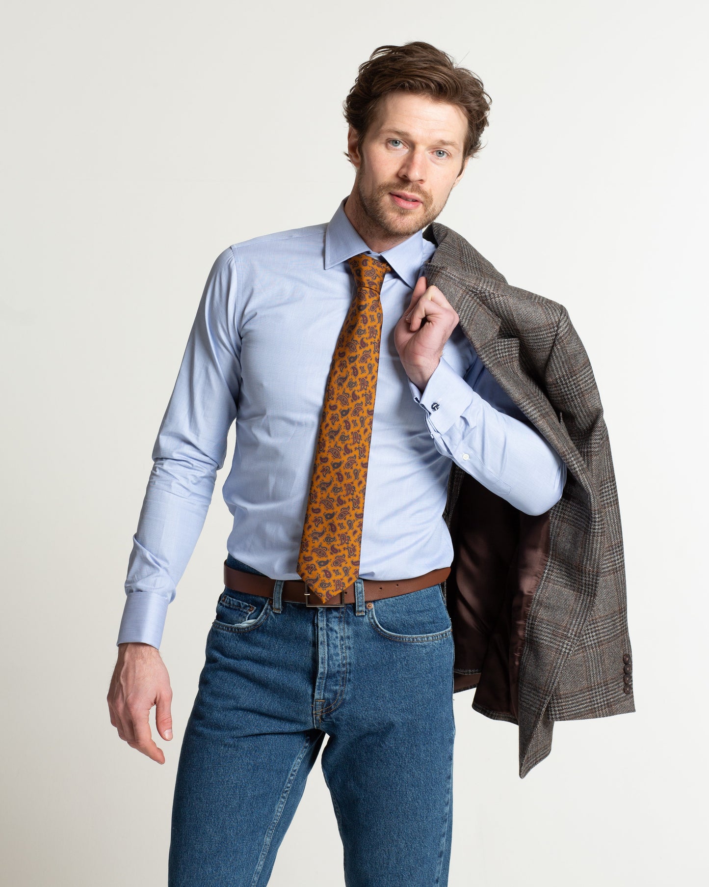 
                  
                    Slim Fit Men's Plain Light Blue Shirt
                  
                