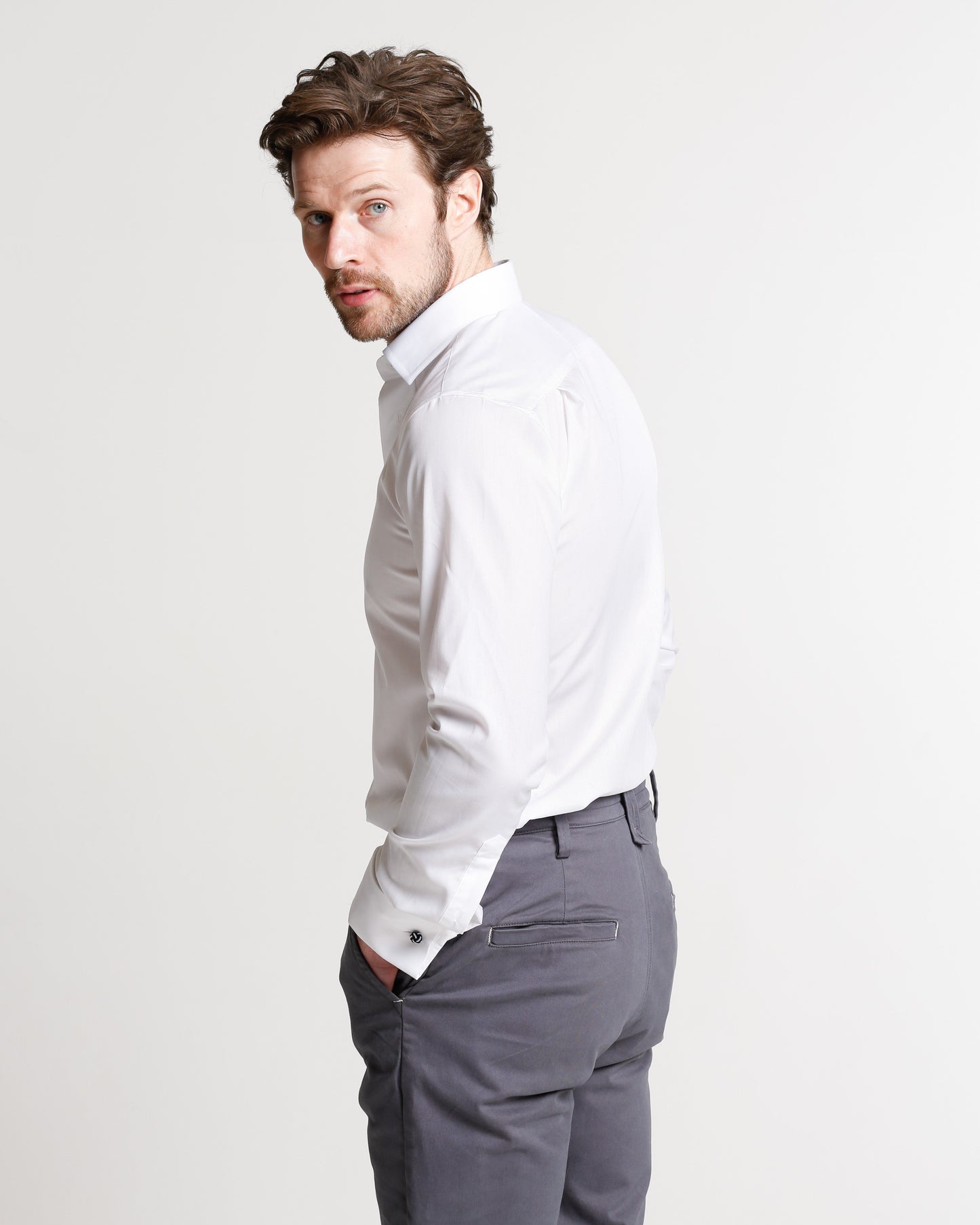 
                  
                    Regular Fit Men's Plain White Shirt
                  
                