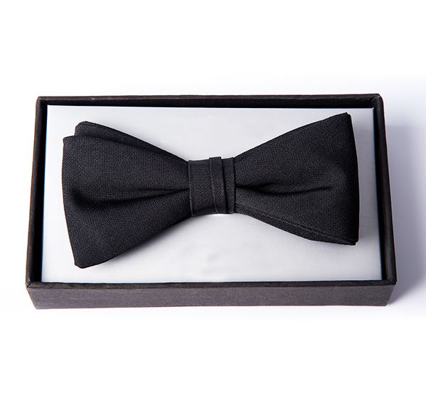 Black Barathea Ready Tied Bow Tie