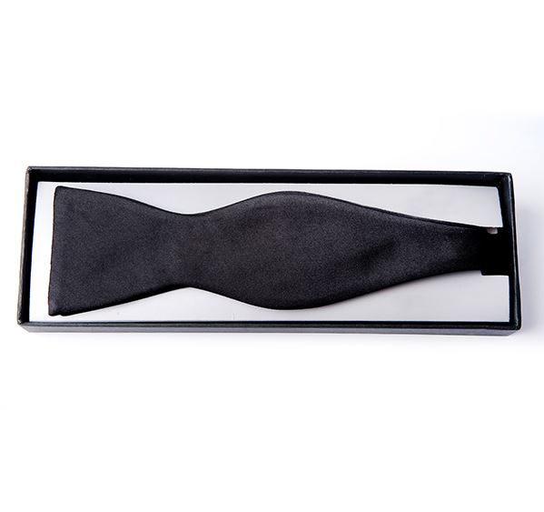 Black Silk Self-Tie Bow Tie
