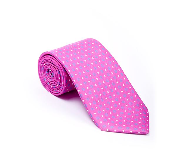 Pink Fancy Printed Tie