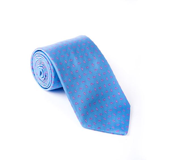 Light Blue Fancy Woven Tie