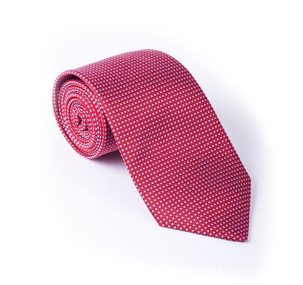 Red & Lilac Fancy Woven Tie