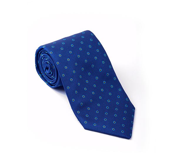 Blue Fancy Woven Tie