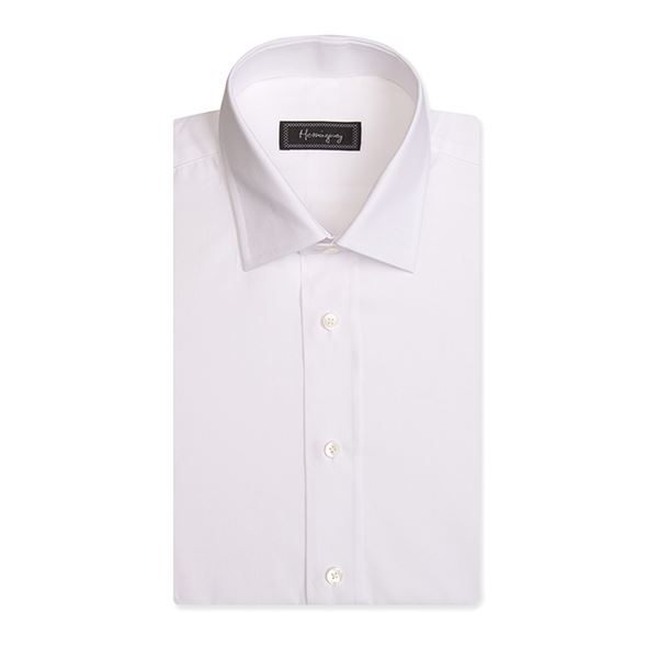 Regular Fit Men's Plain White Shirt
