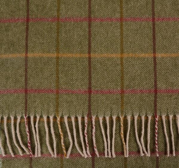
                  
                    Green Checked Lambswool Scarf
                  
                