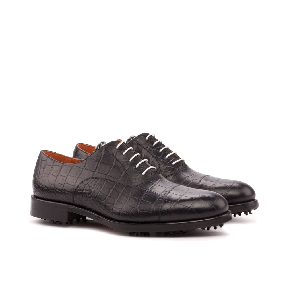 Oxford Black Golf Shoe