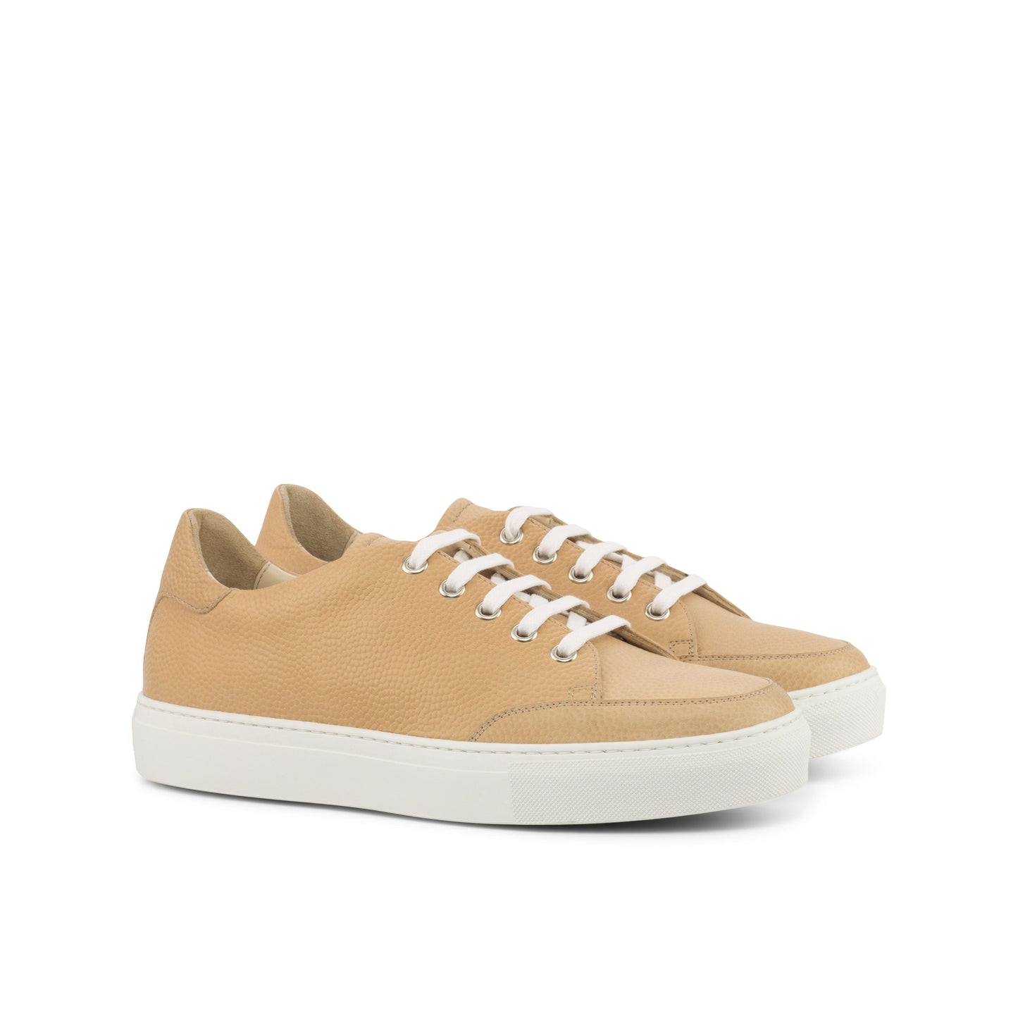 Ladies Trainers - Tennis Pebble Grain Fawn
