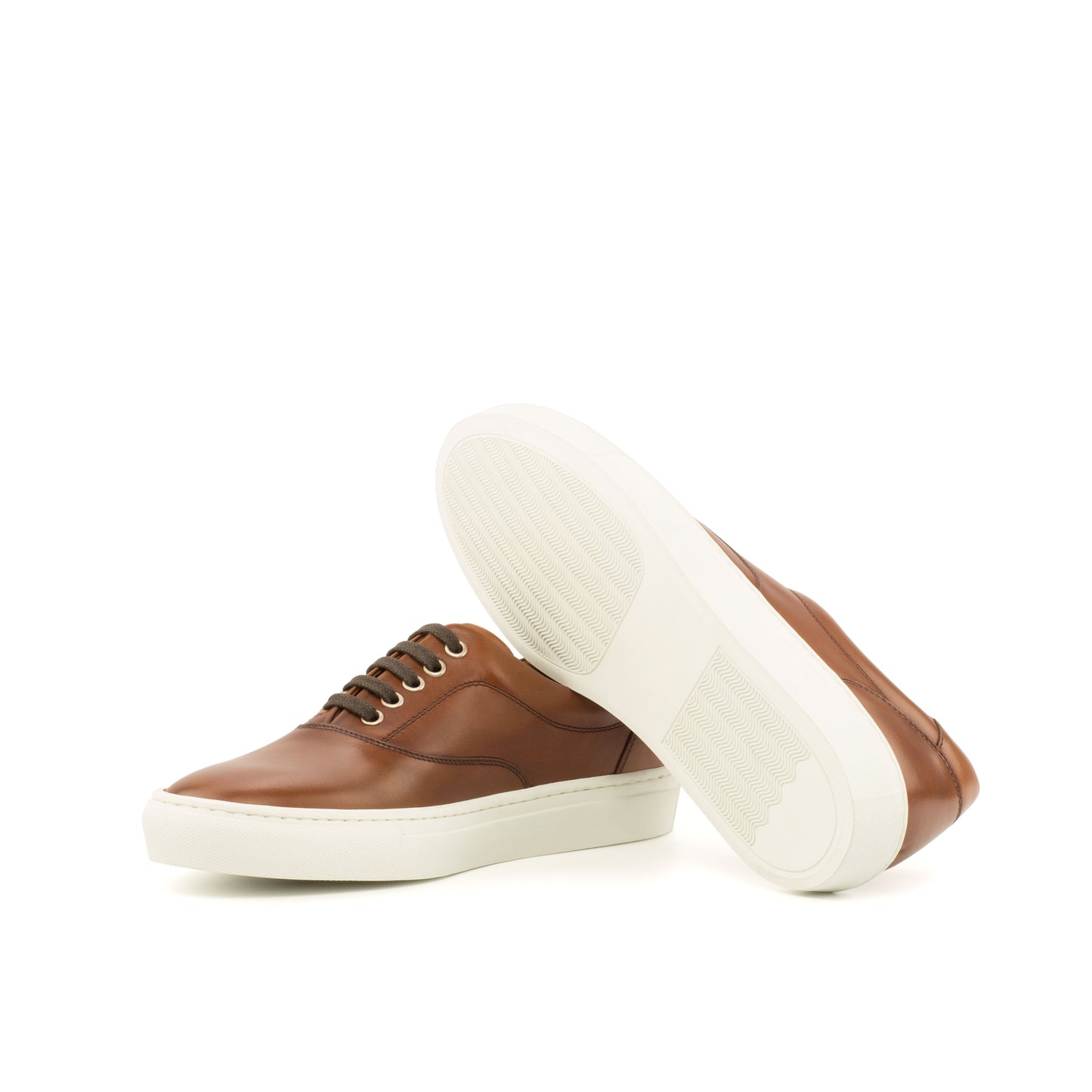 
                  
                    Men's Painted Calf Leather Brown Topsider Trainer
                  
                
