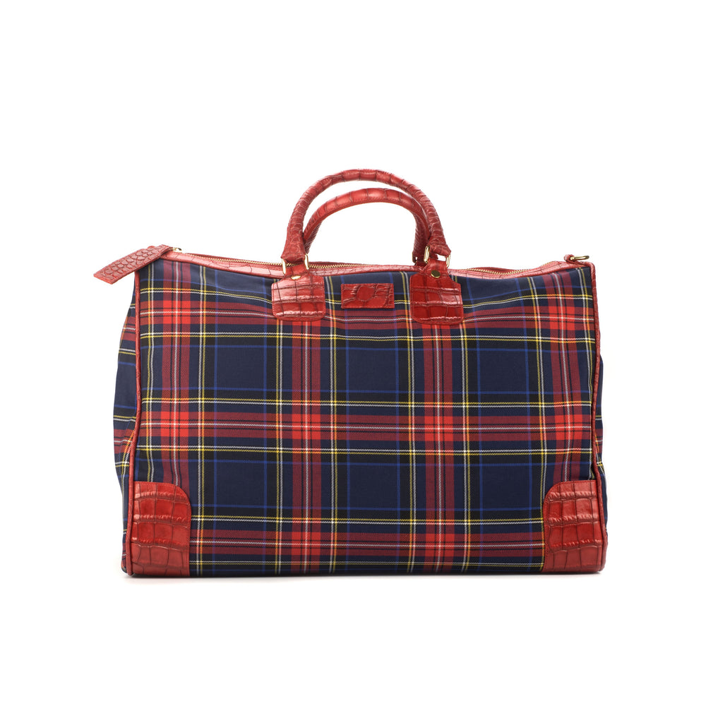 Tartan Red Weekender Bag