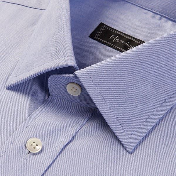 
                  
                    Regular Fit Men's Blue End on End Shirt
                  
                