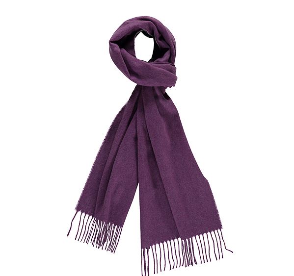 Plain Lilac Cashmere Scarf