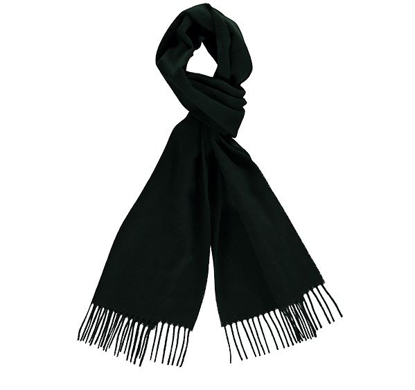 Plain Bottle Green Cashmere Scarf