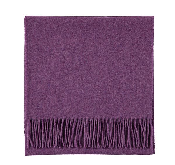 Plain Lilac Cashmere Scarf