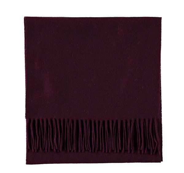 
                  
                    Plain Plum Cashmere Scarf
                  
                