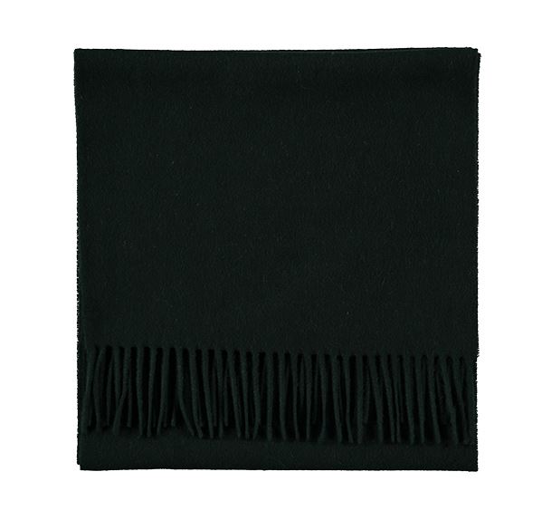 Plain Bottle Green Cashmere Scarf